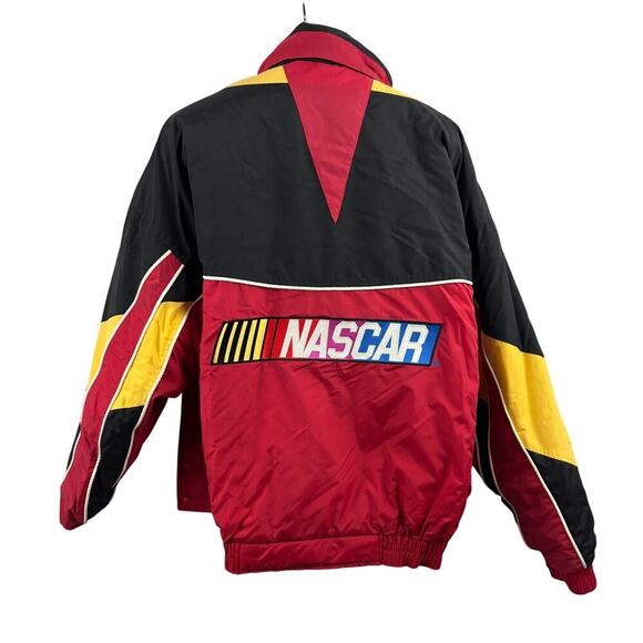 Authentic NASCAR Racing Winter Jacket Coat Embroidered Hood XXL Vintage Rare - Picture 2 of 12